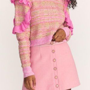 LoveShackFancy Valenta Mini Skirt NWT